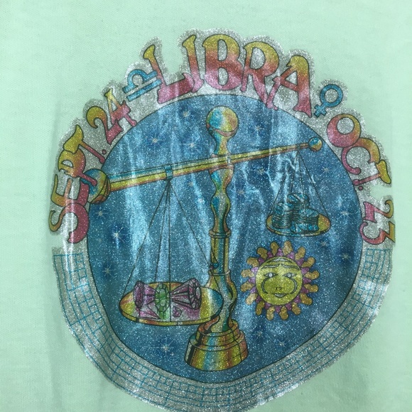 Vintage 80’s Astrology Libra Transfer Tee - Picture 2 of 7